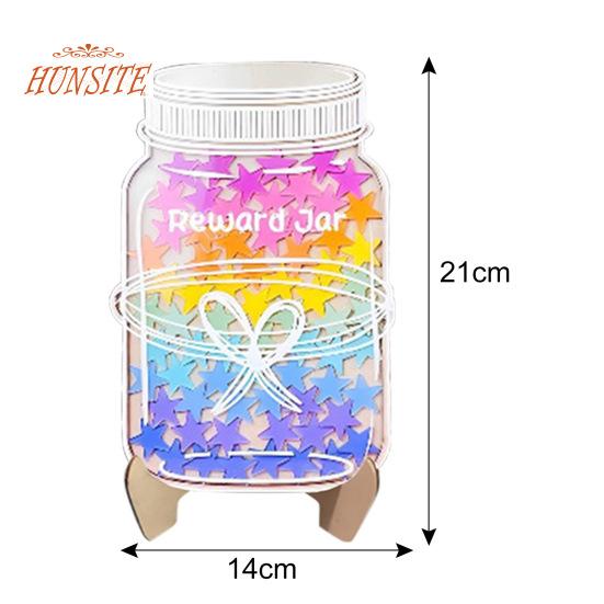 Magnetická nádoba na odměny Stars, barevné žetony, nástroj pro správu třídy