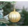 6pcs/set Christmas Ball Champagne Pumpkin Ball Xmas Decorative Hanging Ornaments Party Christmas Spheres Pendant