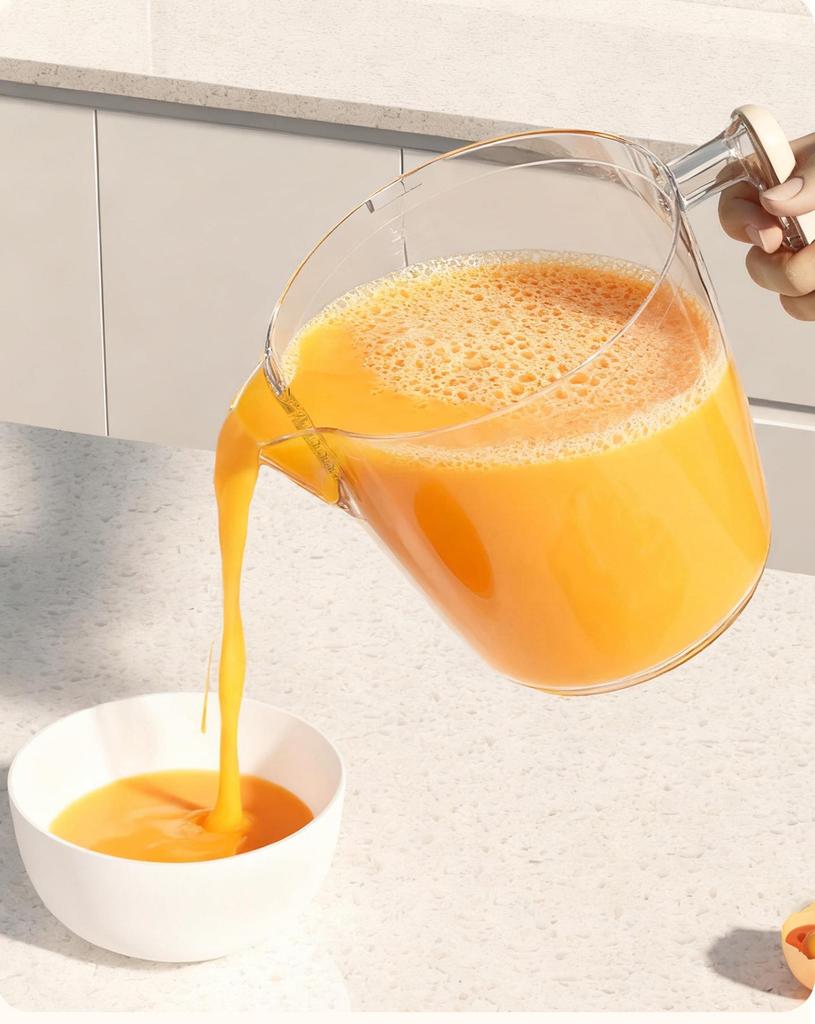 Multifunctional Press Egg Beater Cup: Large Capacity Frothing & Baking Blender