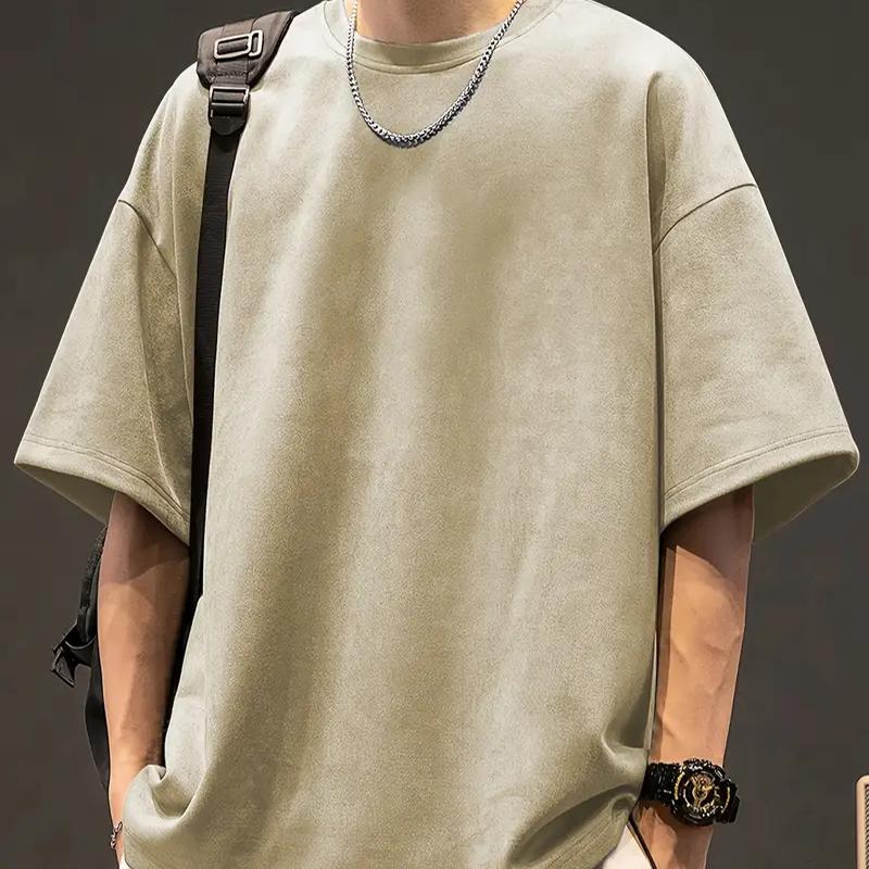 New Summer Men's Fashion T-shirt Personality Versatile Printed Men's T-shirt Top