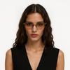 Miu Miu Logo Rectangular Sunglasses Unisex sunglasses Steel-Gray SMUA50_M5AK_F07R1_C_068