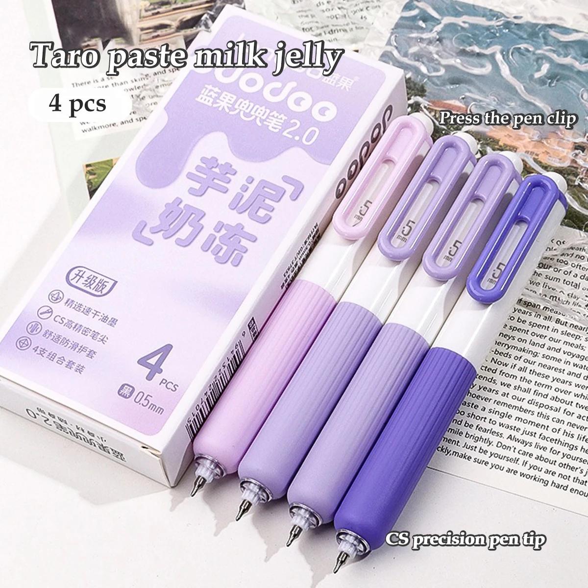 

4PCS Scannable Black Exam Pens 0.5mm Fine Point - Quick Dry Fluid Ink, Anti Fall Ergonomic Design for Students School Supplies black