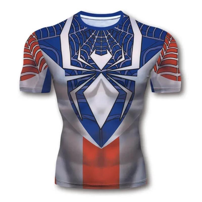 Verano 3D Digital Spider Man El Héroe Regresa Cosplay Periférico Impreso Camiseta de Moda Infantil Casual Cómoda de Manga Corta