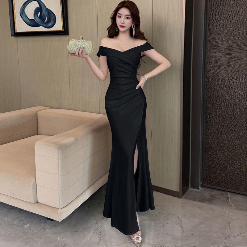 2026 Elegant One-Shoulder Evening Gown: Slimming, Bodycon, Long Banquet Dress