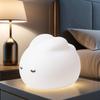 Modern Rechargeable LED Night Light Stylish ABS Table Lamps with Warm White Rabbit Timer for Bedroom Nighttime Illumination