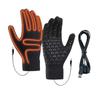 Windproof Men Finger Gloves Anti Slip Hand Warmer Gloves USB Electric Heating Gloves  Cycling
