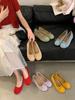 Women's Shoes Inner Vintage Red PumpsZi Spring French Style PinkBallet SoftShoes
