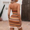 Women's Spring and Summer Sleeveless Tube Top Body Hugging Fashionable Dresse As Well As Sexy Knitted Body Hugging Short Dresses