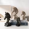 USA Unique Horse Head Ornaments Home Tabletop Accessories Living Room Top Bar Entrance Resin Decoration Crafts Durable