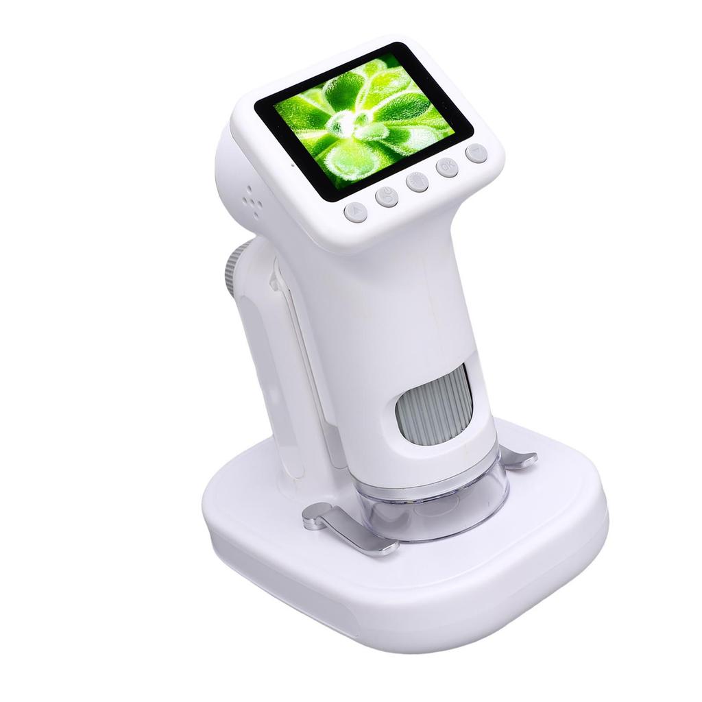 Kids Microscope 1600X Pocket Portable Mini Handheld Digital 1080P HD 2in Screen Rechargeable Student Edu Science Toy