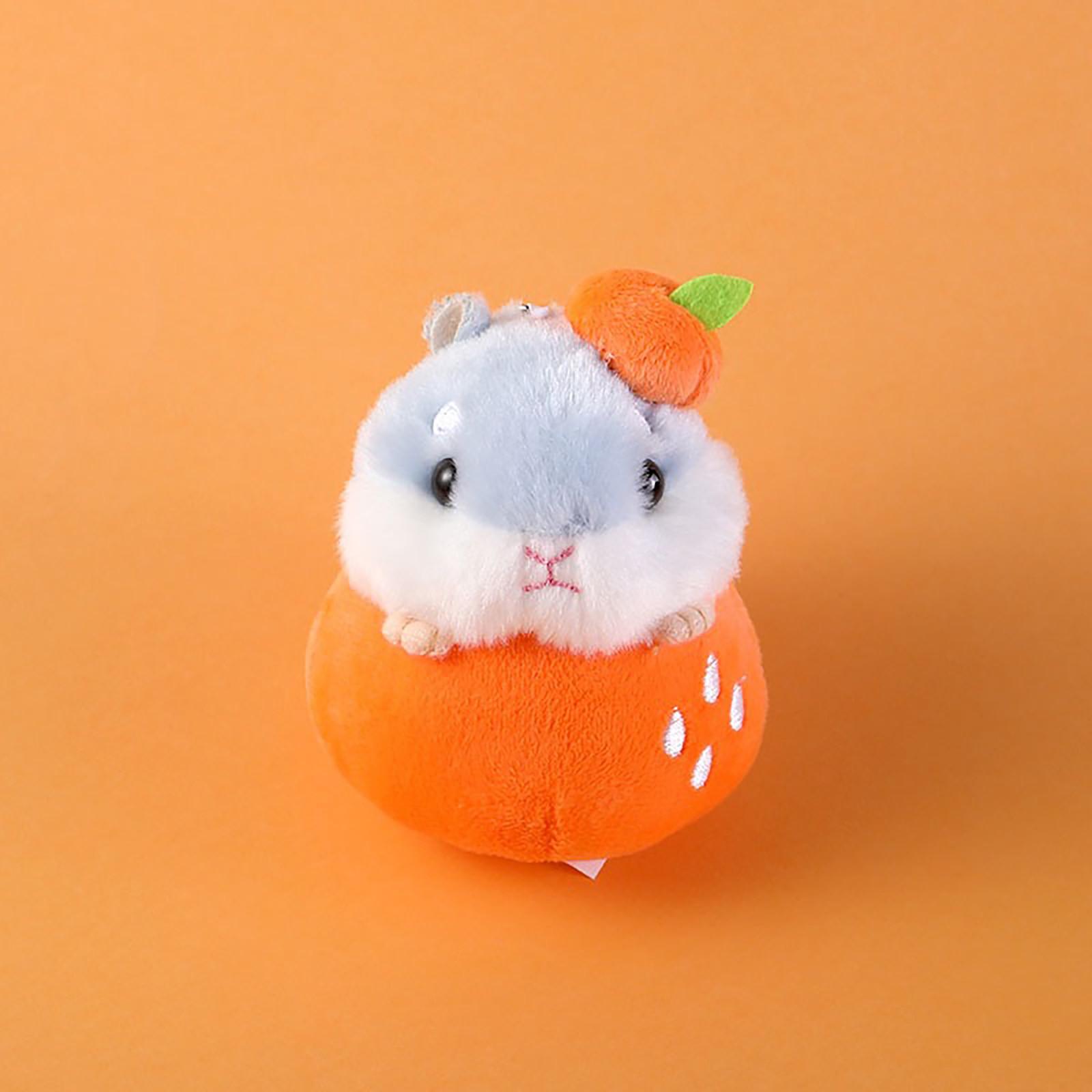 

Small Hamster Doll Pendant Plush Toy Key Chain Hanging School Bag Hamster Doll