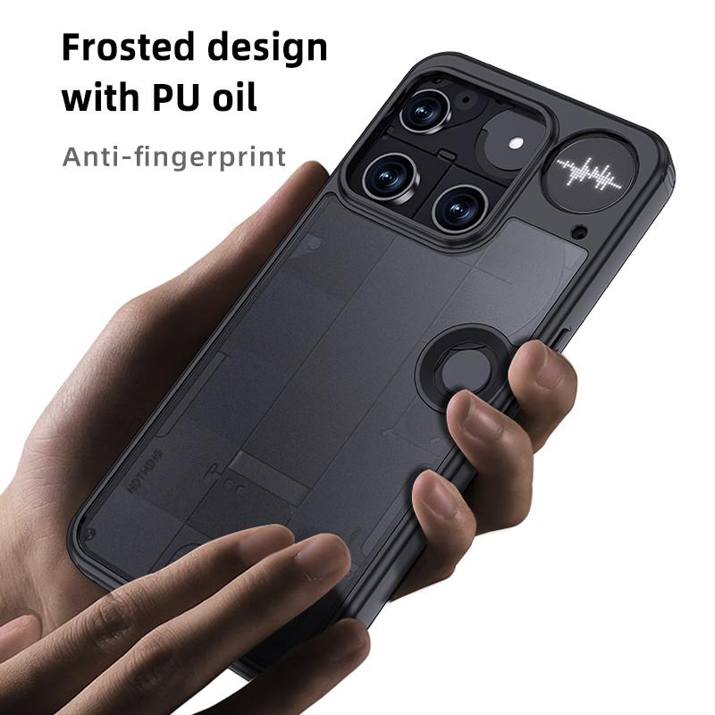 Case For Nothing Phone 3 Matte Magsafe Drop-proof Built-in Airbag Non-yellowing Soft TPU Phone Case Cover