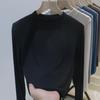 Women's Slimming Half High Neck Long Sleeve Base Layer T-shirt for Autumn/Winter 2025