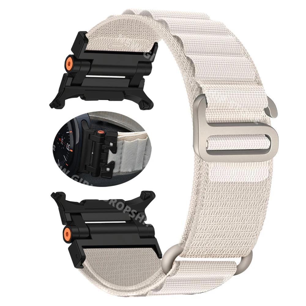 Alpine Sports Nylon Band For Samsung Galaxy Watch Ultra 47mm No Gaps Quick Fit Strap GALAXY ULTRA 47mm Curved End Loop Bracelet