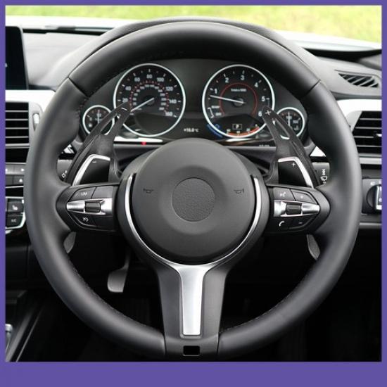 Pair Steering Wheel Shift Paddle Shifter Cover Aluminum for BMW 435i 220i