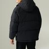 Reebok Stylish Versatile Comfortable Hooded Long Sleeve Puffer Jacket Unisex Outerwear Black 24FRM207UGH0