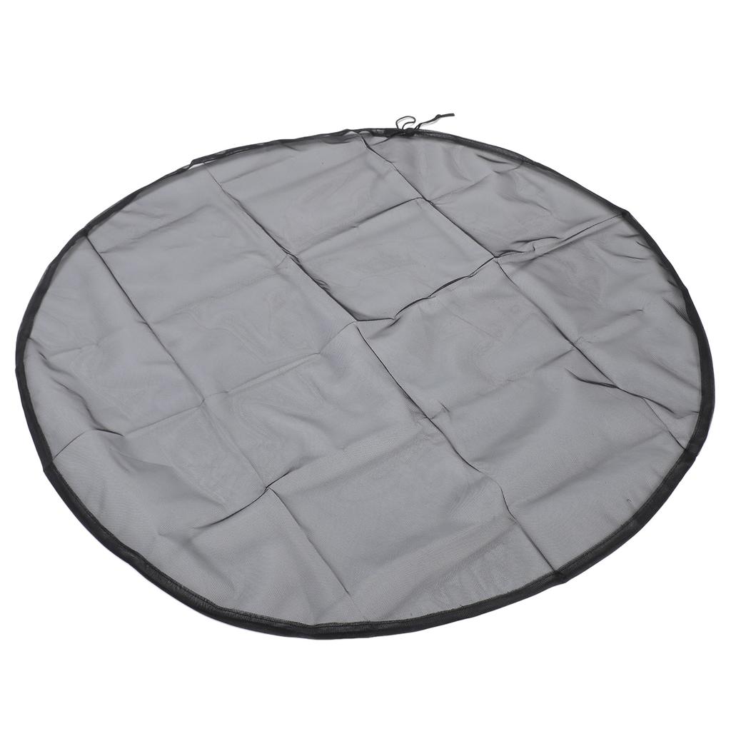 4pcs Mesh Cover for Rain Barrels with Drawstring Water Collection Buckets Tank Protector Bucket Netting Screen Cover