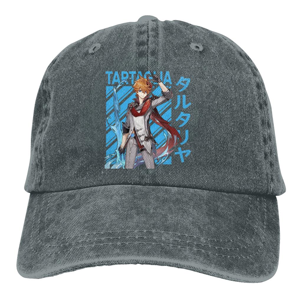 Berretti da Baseball Tartaglia Berretto con Visiera Gioco Genshin Impact Paimon Cappelli Parasole per Unisex