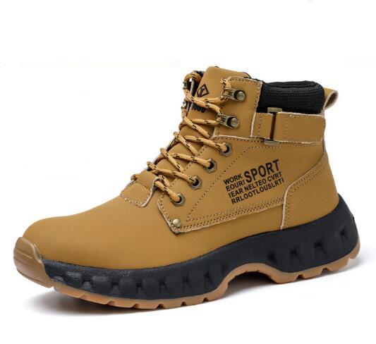 

Высокие рабочие ботинки, противоударные и противопрокольные рабочие ботинки со стальным носком, износостойкие защитные армейские ботинки D118 38