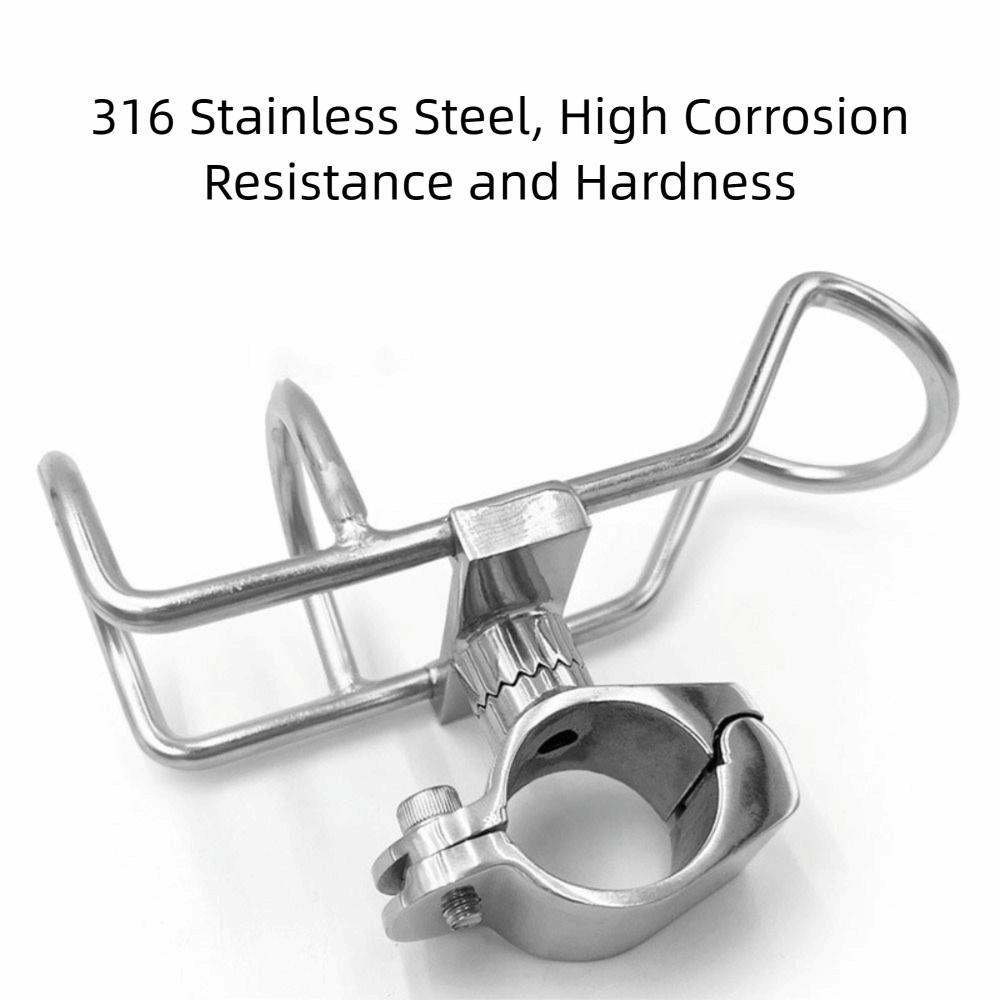 With Wrench Boat Fishing Guardrail Pole Support Fish Pole Socket Support  Boat Accessories