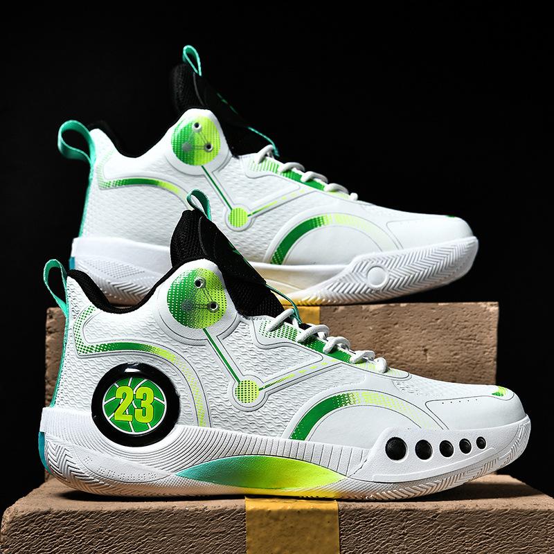Fashion Basketball Shoes Youth Sports Men's and Women's Shoes Four Seasons Versatile Couple Non-slip and Wear-resistant Student Running Shoes Trend