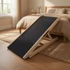 Dog Ramp with Rubber Surface Wooden Adjustable Long-Lasting for Bed
