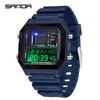Sanda Multifunctional Luminous Sports Watch - Countdown, Snooze Alarm, Electronic for Students and Men