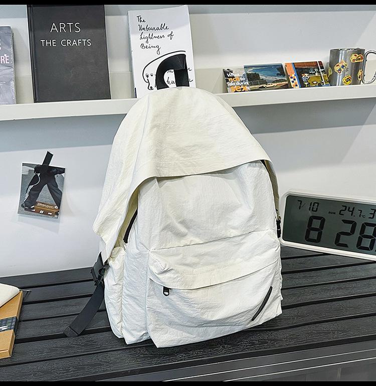 Schoolbag backpack for men and women outdoor leisure travel large capacity backpack anti-splashing texture hiking versatile mountaineering bag