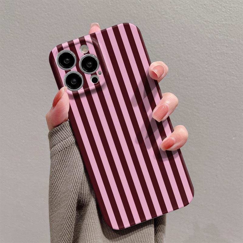 Vertical Stripes Phone Case For Redmi Note 14 13 12 Pro Plus 9A A3 Glossy Hard PC Shockproof Bumper Back Cover Coque