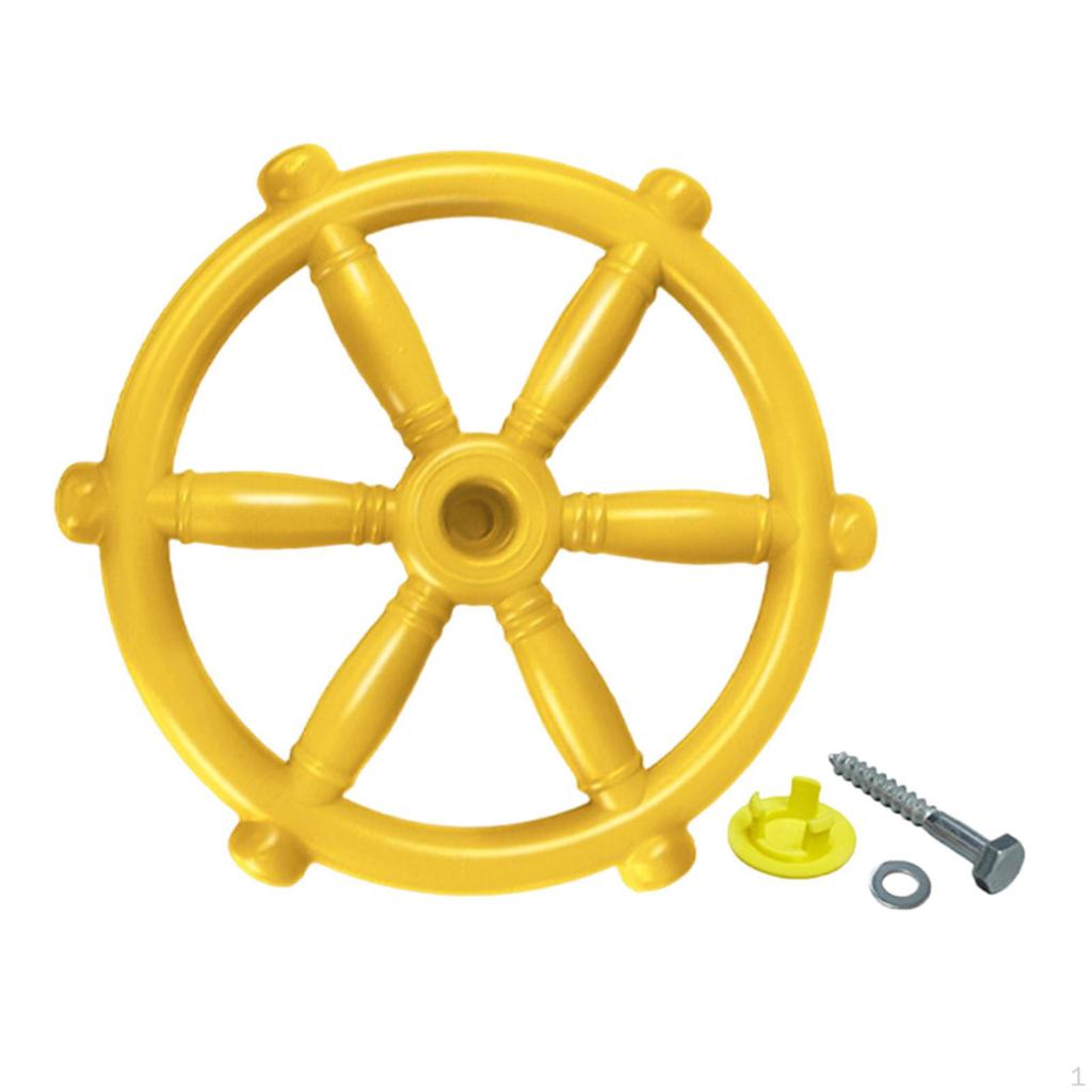 Pirate Ship Wheel Toy Gym Steering Playground Accessories for Tree House Play Outdoor