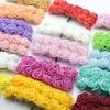 Yarn Lace Rose Flower Garland with Foam and Dried Flowers for Wedding Candy Box or Gift Box