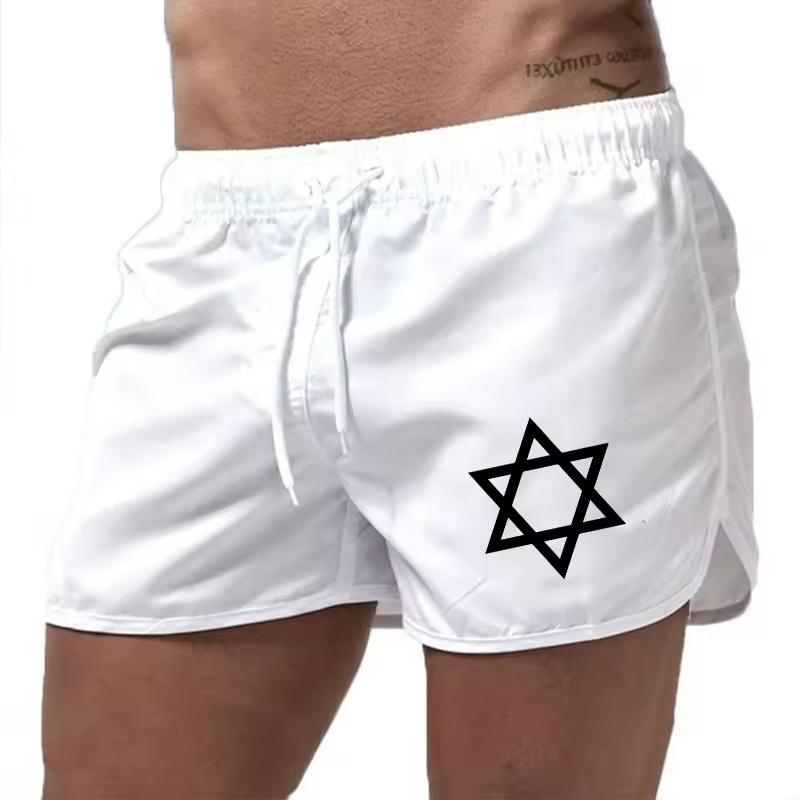 

Men s Beach Shorts Loose Men s Beach Shorts Fashion Men s Outerwear Shorts S білий