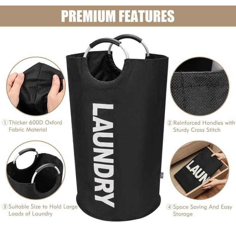 Elegant Black Toy Storage Bin With Foldable Features For Efficient Space Management