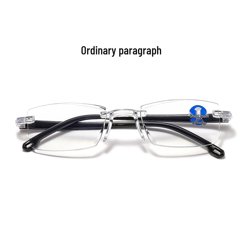 

Стильні HD Безрамкові Окуляри для читання з фацетованим краєм та захистом від синього світла 2.00 Diopters