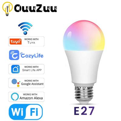 15W WiFi Akıllı Ampul CozyLife E27 LED Akıllı Lamba Alexa Google Home Yandex Alice ile Çalışır 85-265V RGB 2700k-6000k Kısılabilir Zamanlayıcı