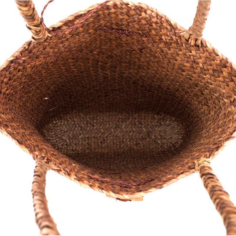 Women Fashion Designer Lace Handbags Tote Bags Handbag Wicker Rattan Bag Shoulder Bag Shopping Straw