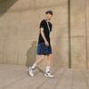 Men's Nike Sportswear T Shirts Men's Black Crew Neck Moderate