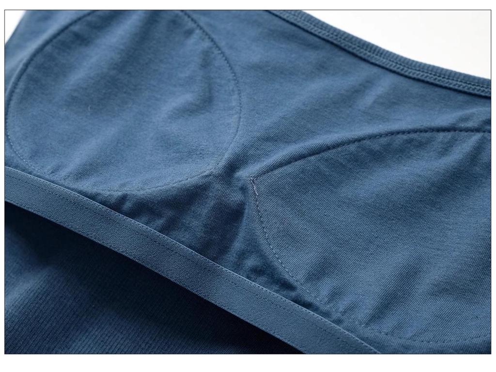 High-Quality, Elastic Ribbed Cotton Concealing Tank Top for Women - Anti-Exposure & Side Fat Concealing Design