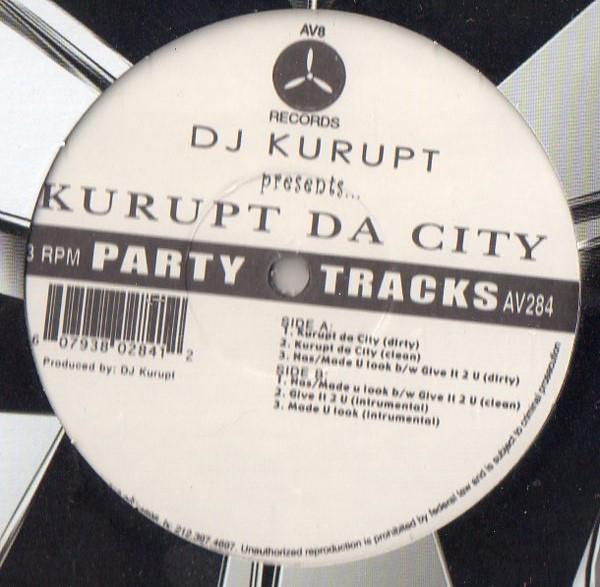 

12inch Record DJ KURUPT - Kurupt Da City AV284 AV8 US Rap & Hip-Hop/R&B Used
