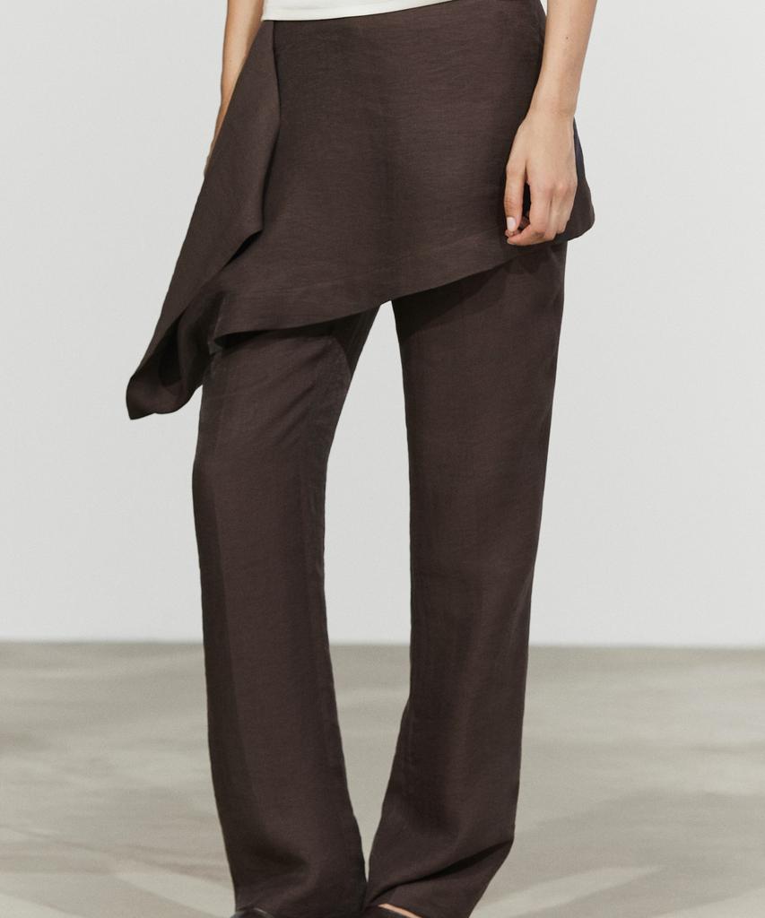 Masimodutti Linen Blend Skirt Pants