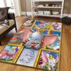 1 alfombra de área con diseño de personajes de dibujos animados de Disney, alfombra antideslizante, lavable a mano, tapete para el suelo, adecuado para sala de estar, dormitorio, decoración del hogar