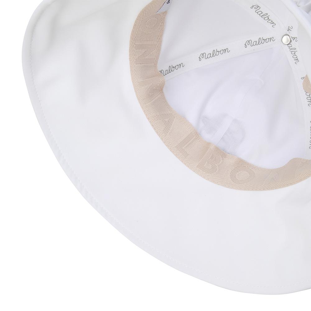MALBON GOLF Malbon Wide-Bridal Bucket Cap White (Woman)