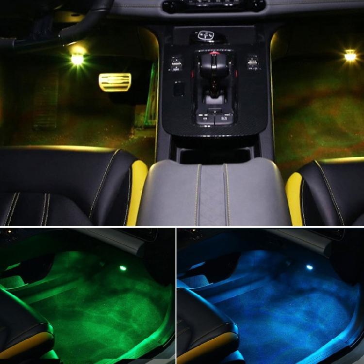 Adhesive Atmosphere Light Car Interior Ambient Light Auto Roof Light Wireless LED Lights Remote Control Decoration Lamp