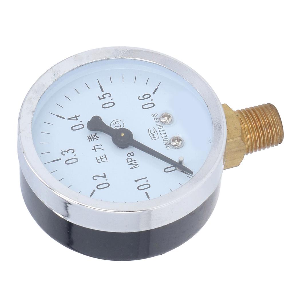 1 4 NPT Pressure Gauge High Accuracy Clear Dial Iron Case Tap Water Pressure Gauge for Petroleum Chemical