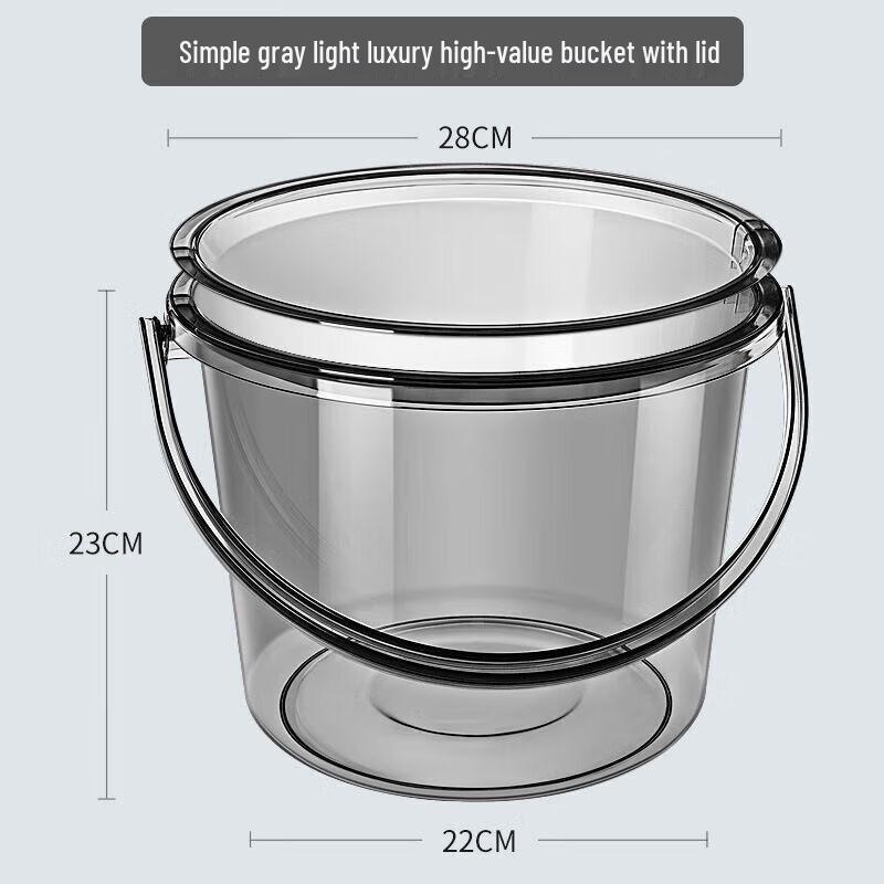 Transparent Plastic Household Storage Bucket