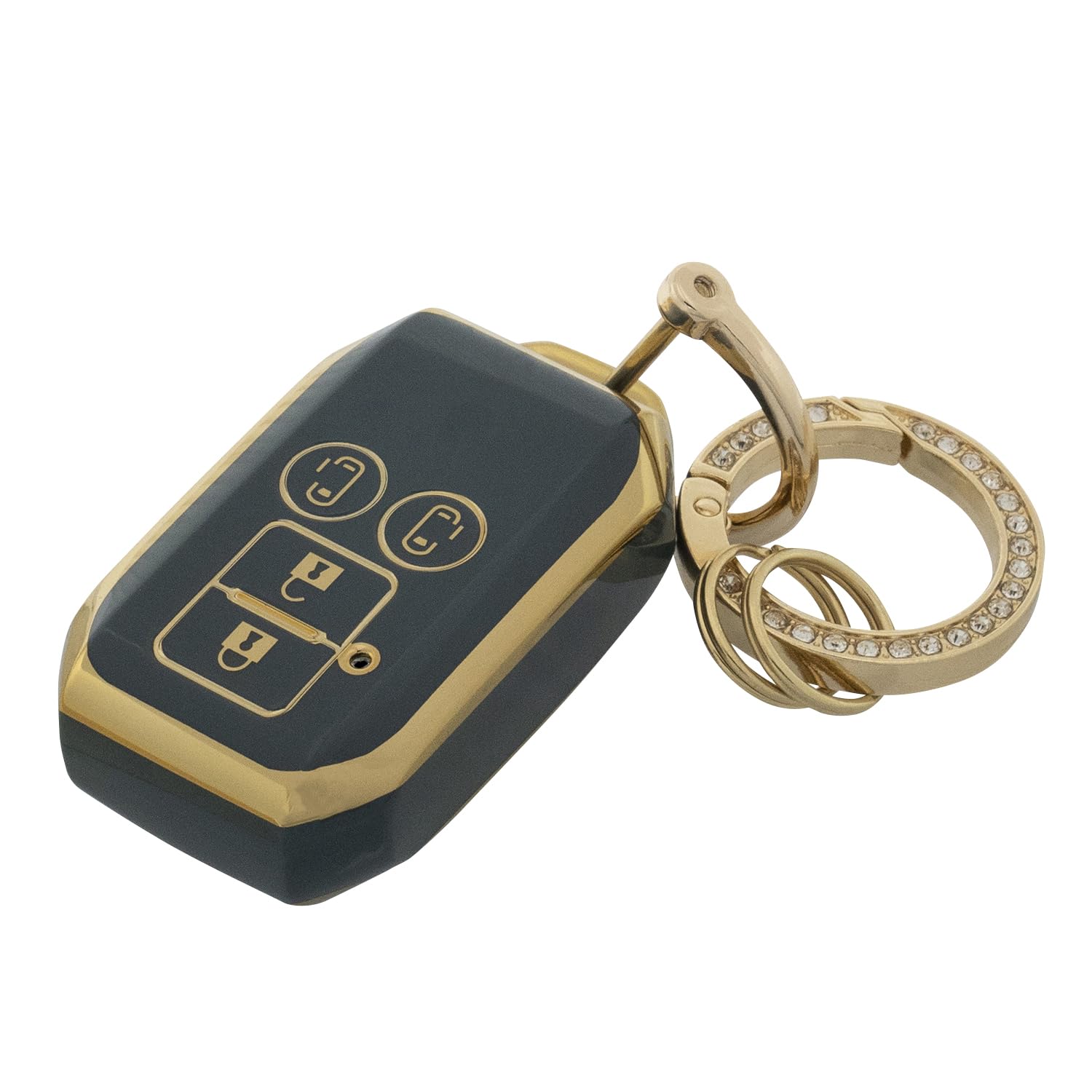 

SKYBELL Key Case, Suzuki Key Cover, Spacia, Crosby, Hustler and Other Suzuki Compatible, Smart серый