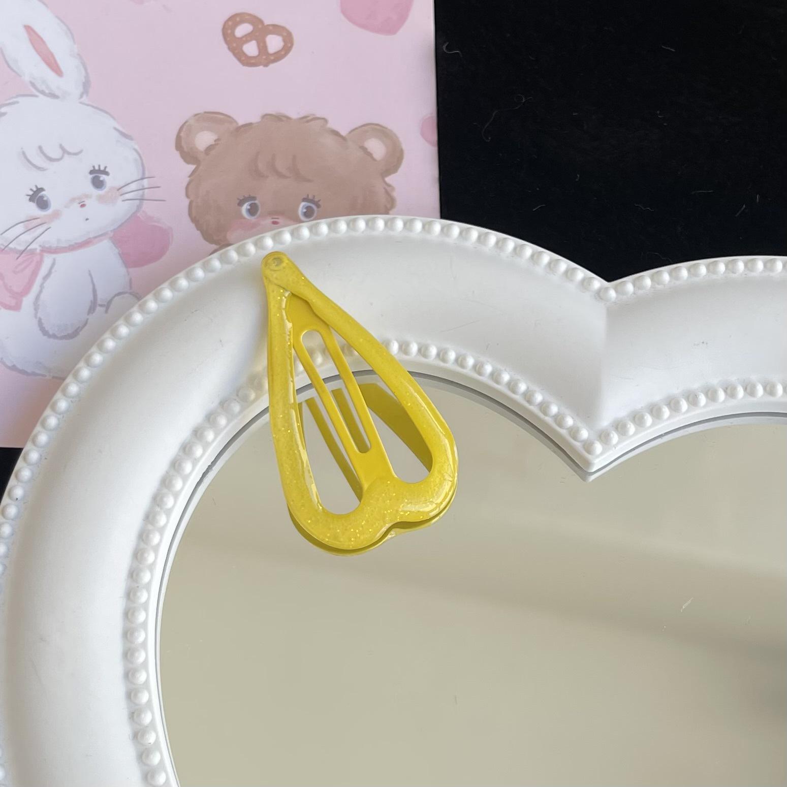 

Блестящие желеобразные заколки-сердечки - 5 см, конфетные цвета для челки и боковых прядей девочек