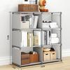 DIY Bookshelf Multi-layer Book Organizer Debris Rack Shelf Home Decor Storage Locker Portable Multi-layer Easy Assembly Bookcase
