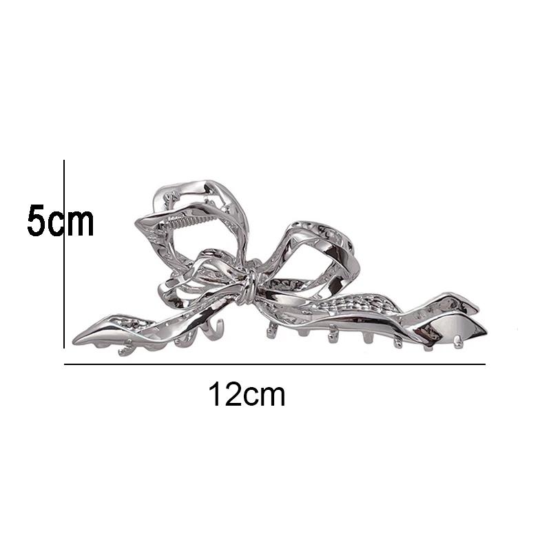 New Women Elegant Geometric Bow Hair Claws Vintage Simple Hair Clip Grab Large Metal Hairpins Barrettes Fashion Hair Accessories