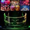 1 Stück, LED-Brille Leuchtbrille Leuchtet im Dunkeln Coole Brille Musikparty Dekoration Weihnachten Neonschild Brille